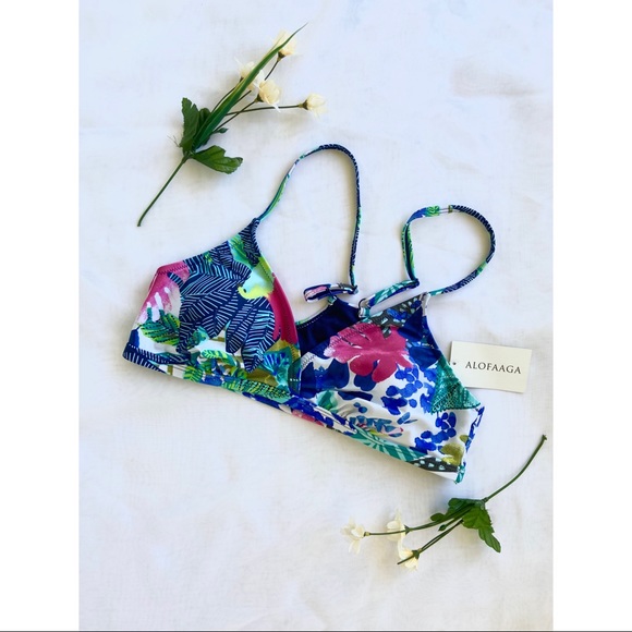 NEW Alofaaga Triangle Tropical Bikini Top - Picture 7 of 9